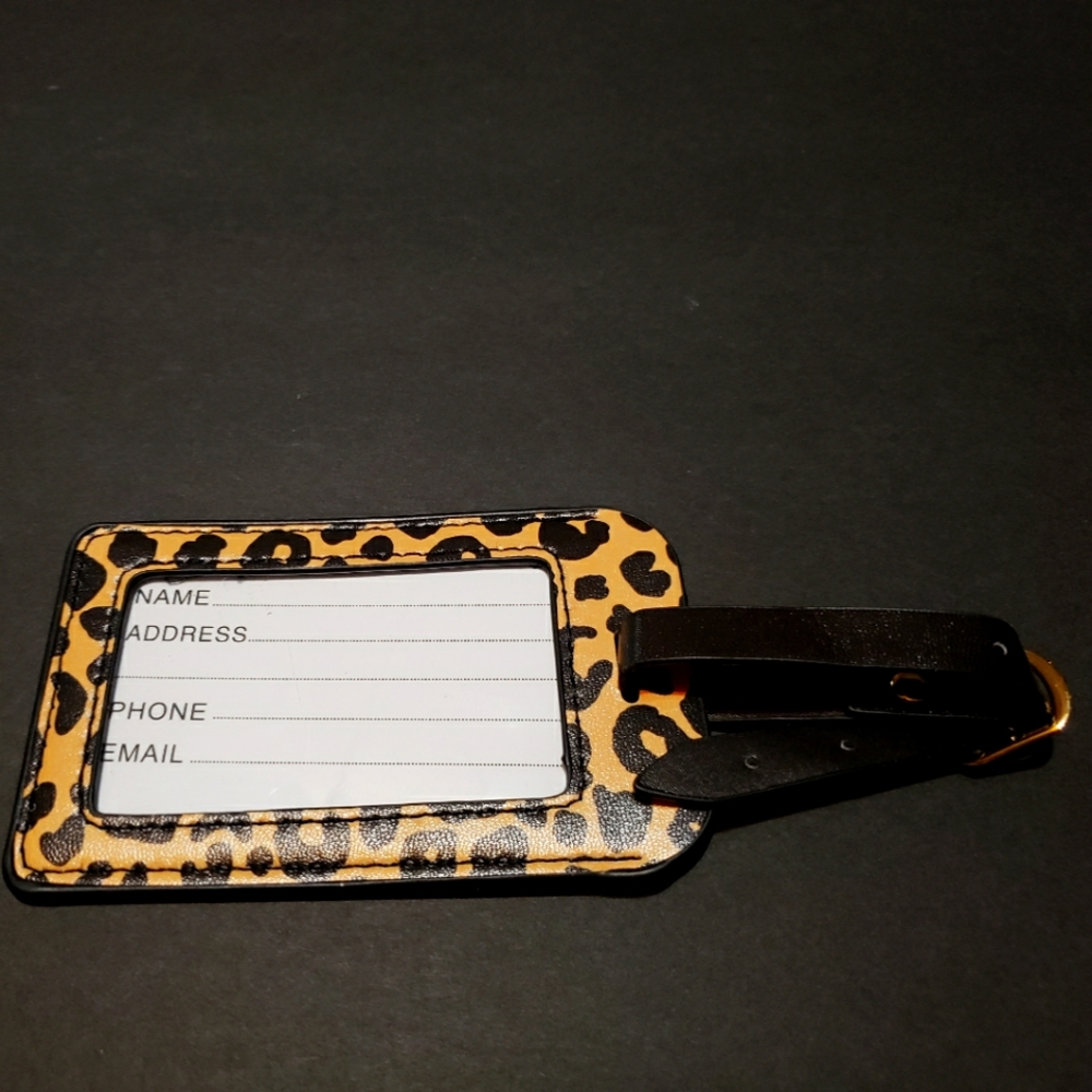 NEW !!! Leopard luggage tag.